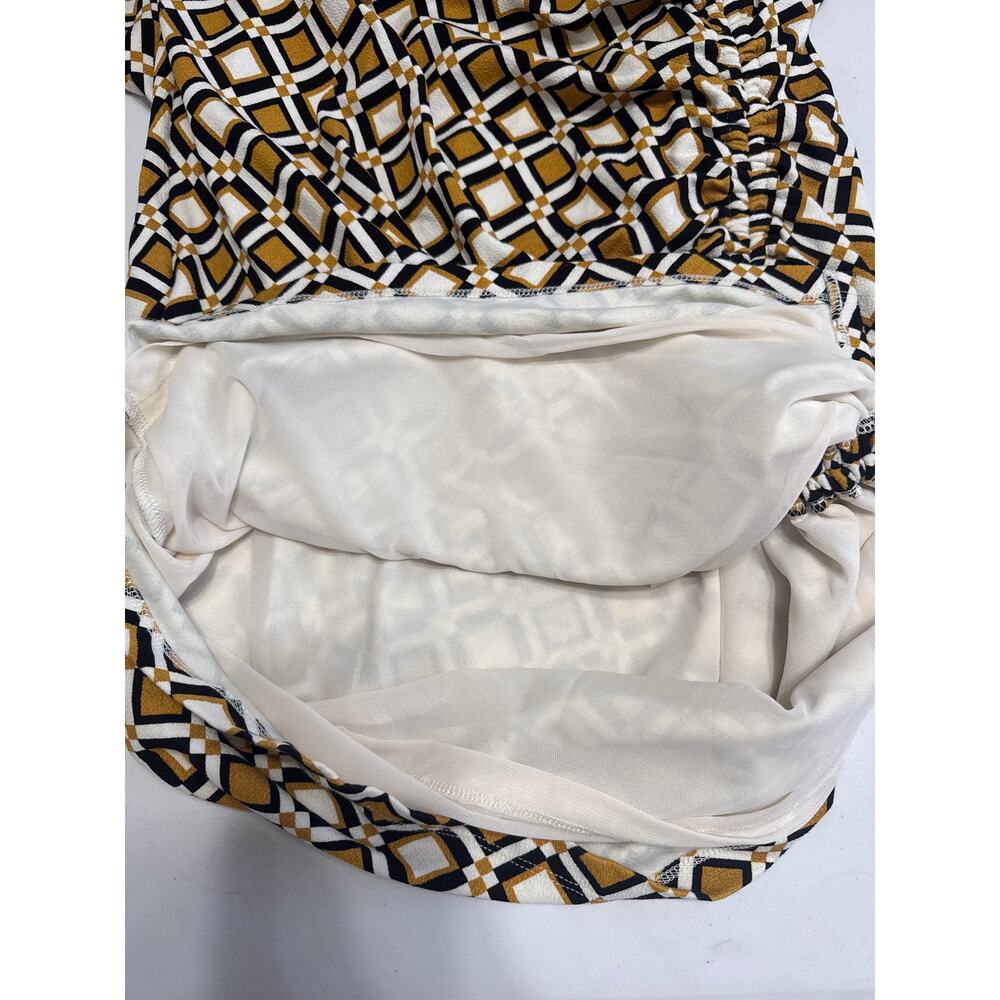 Anthropologie NWT The Maya Ruched Cowl-Neck Dress: Printed Mini Edition Size XL - Picture 8 of 10